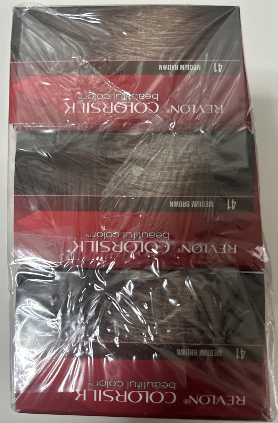 Ammonia-Free Hair Color 41 Medium Brown - 3 Pack with Keratin & 3D Gel Technology