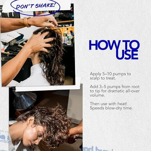 Volumizing Hair Foam for Thickening & Root Lift - All Hair Types