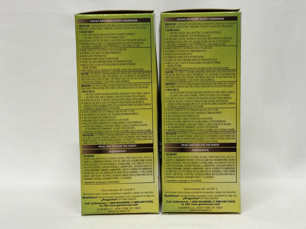 Garnier Nutrisse Hair Color #43 Dark Golden Brown Permanent Pack 2
