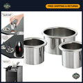 Stainless Steel Hair Tool Organizer Canister Set for Curling Iron & Dryer