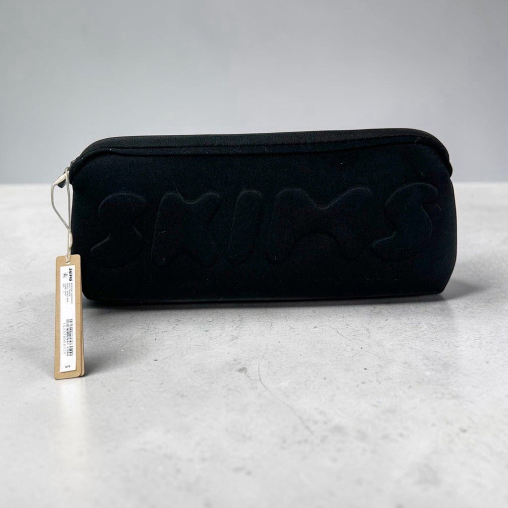 Waterproof Neoprene Cosmetic Bag with Embossed Logo - 12 Inch Clutch