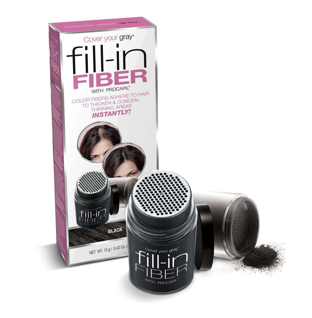 Hair Fiber Fill-In Kit with Procapil - Instant Thinning Hair Concealer, 3-Pack
