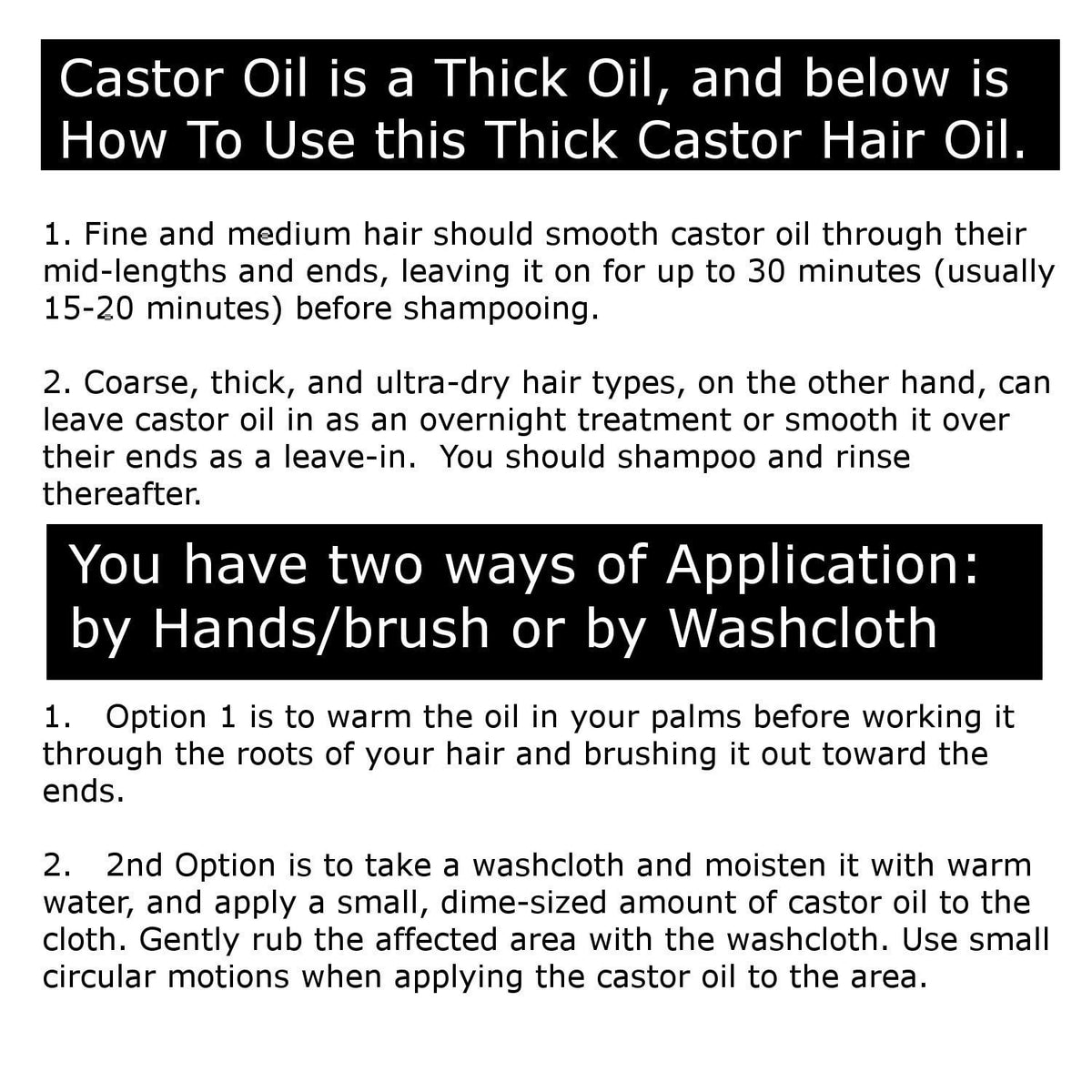 16 Fl Oz Cold-Pressed Natural Castor Oil in Amber Glass Bottle – Pure & Organic Moisturizer