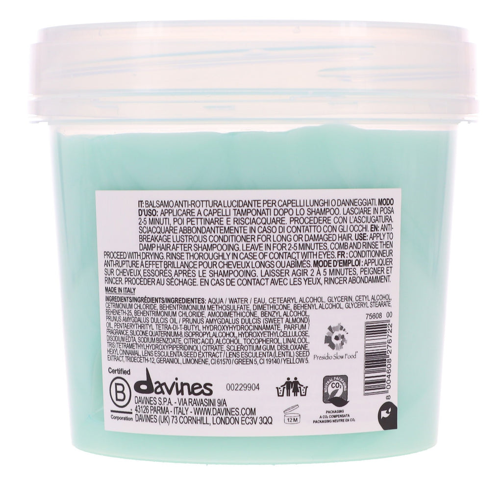 Davines MELU Anti-Breakage Hair Conditioner 8.83 oz for Damaged & Fragile Hair
