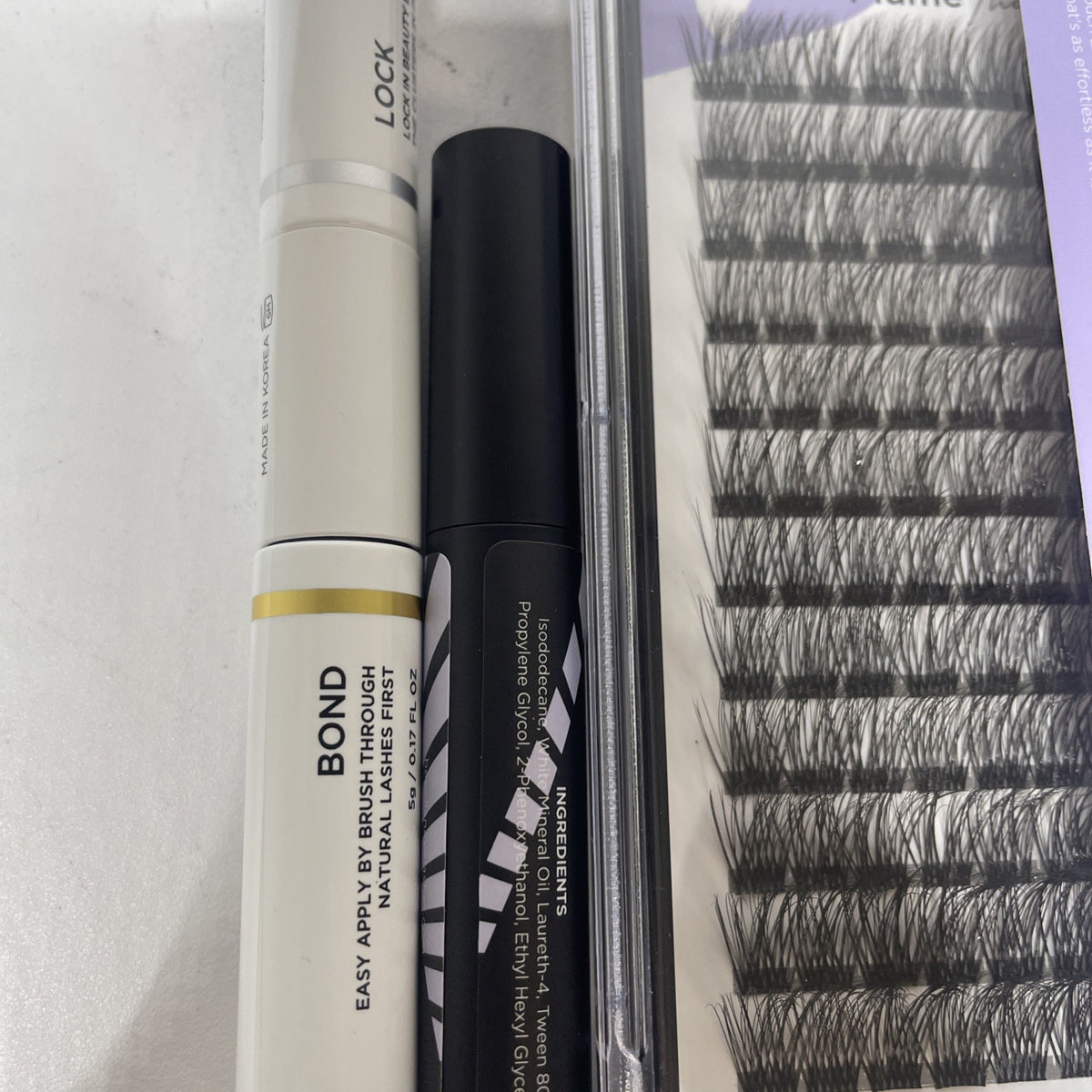 Lash Extension Kit with 144 Cluster Lashes and Tools for Eyelash Enhancement