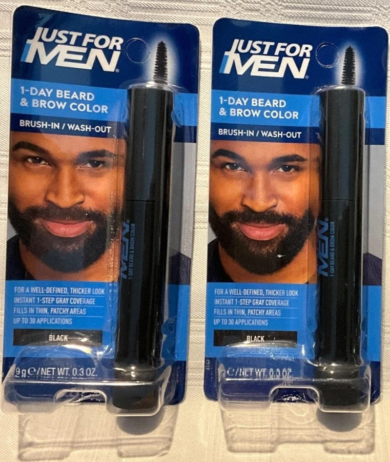 Men's 1 Day Beard & Brow Color Kit - 4 Shades, Fast Shipping