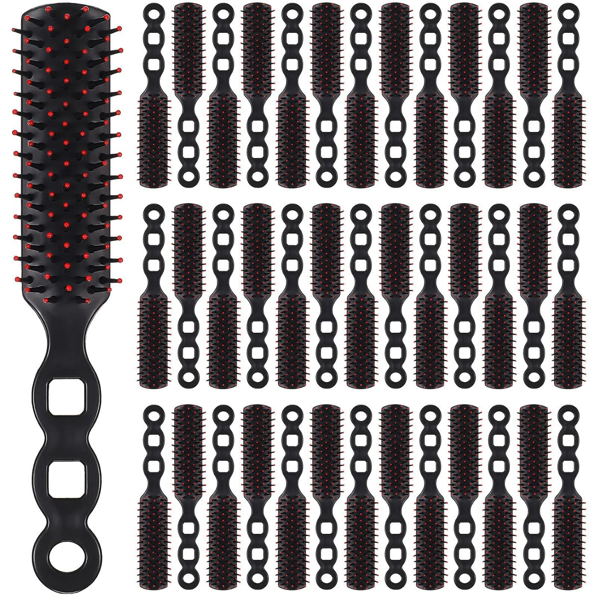 100 Pack Detangling Hair Brushes Bulk Individually Wrapped for Hygiene and Safety
