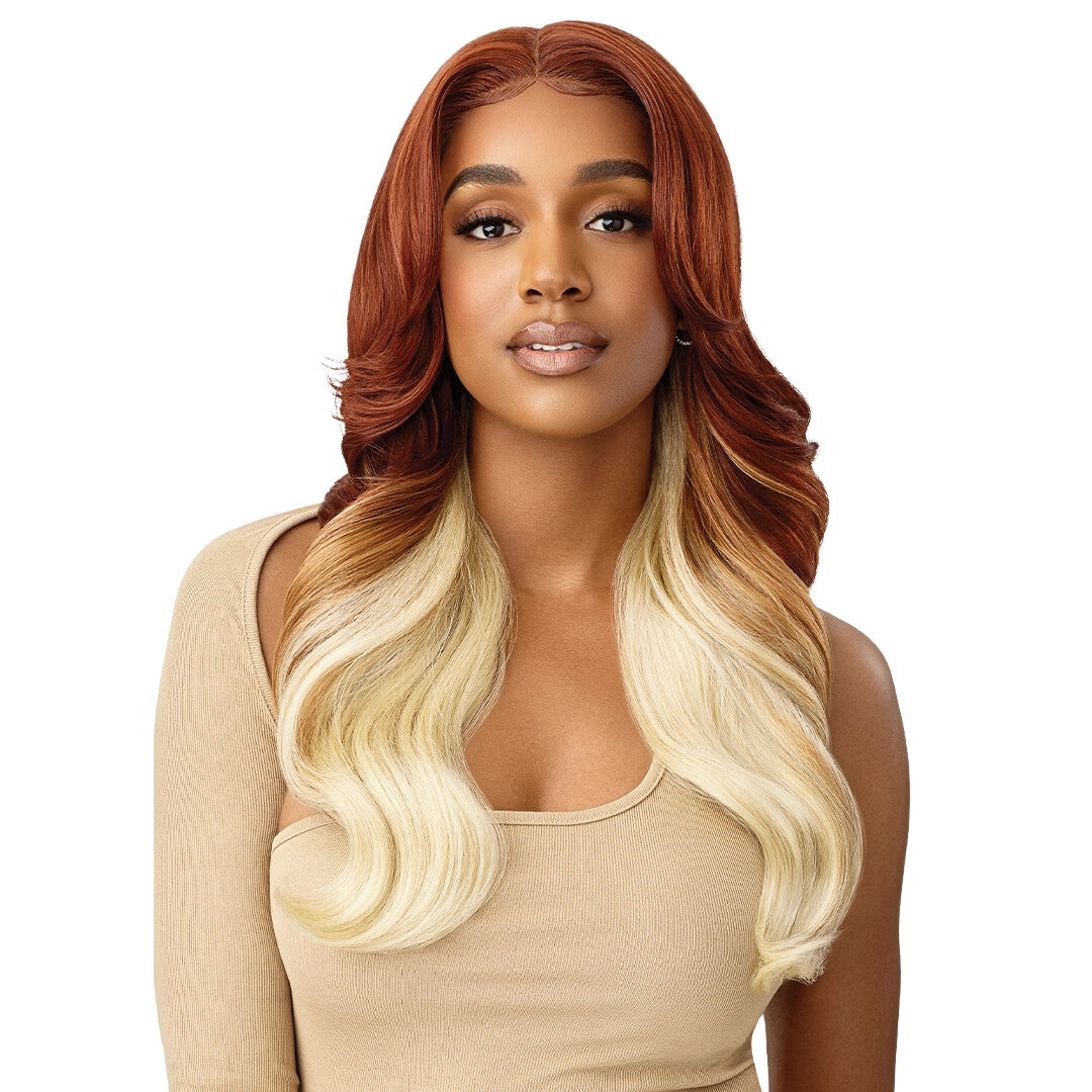Outre Color Bomb Lace Front Wig - Yavanna, Pre-Plucked Synthetic Hair