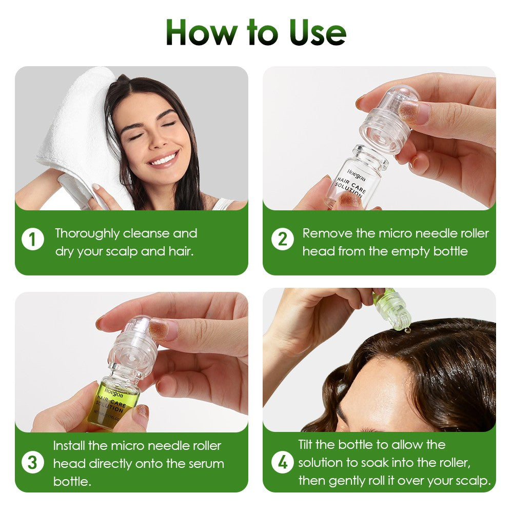 Microneedle Hair Regrowth System for Thicker Hair - Advanced Treatment Kit