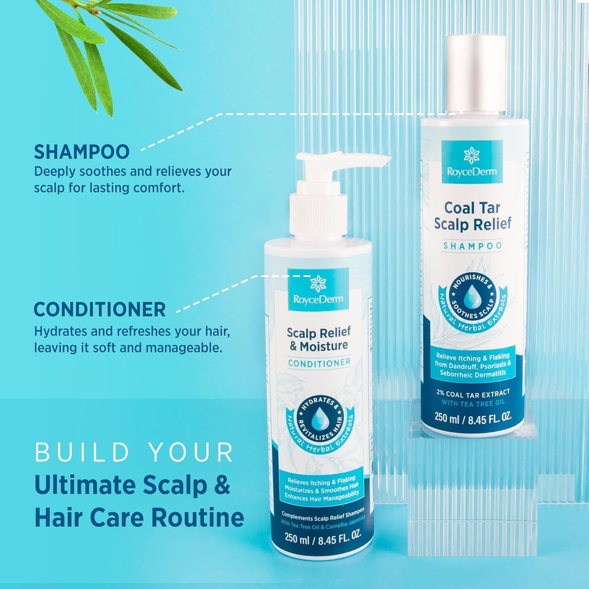 Extra Strength Coal Tar Dandruff Shampoo with Tea Tree Oil for Scalp Relief