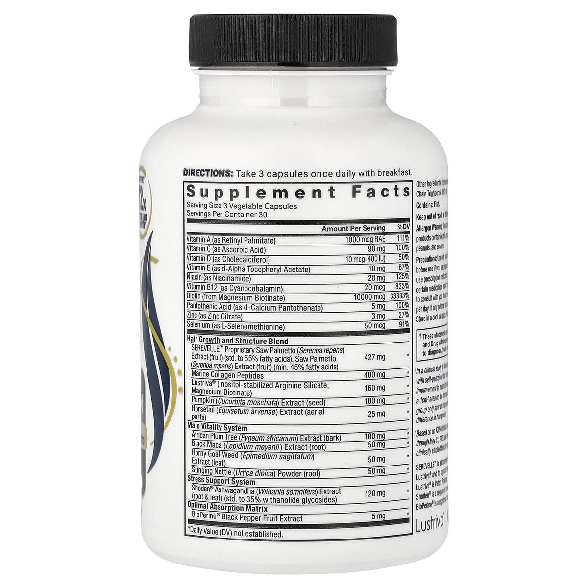 Hair Growth Accelerator Pro for Men - 90 Capsules