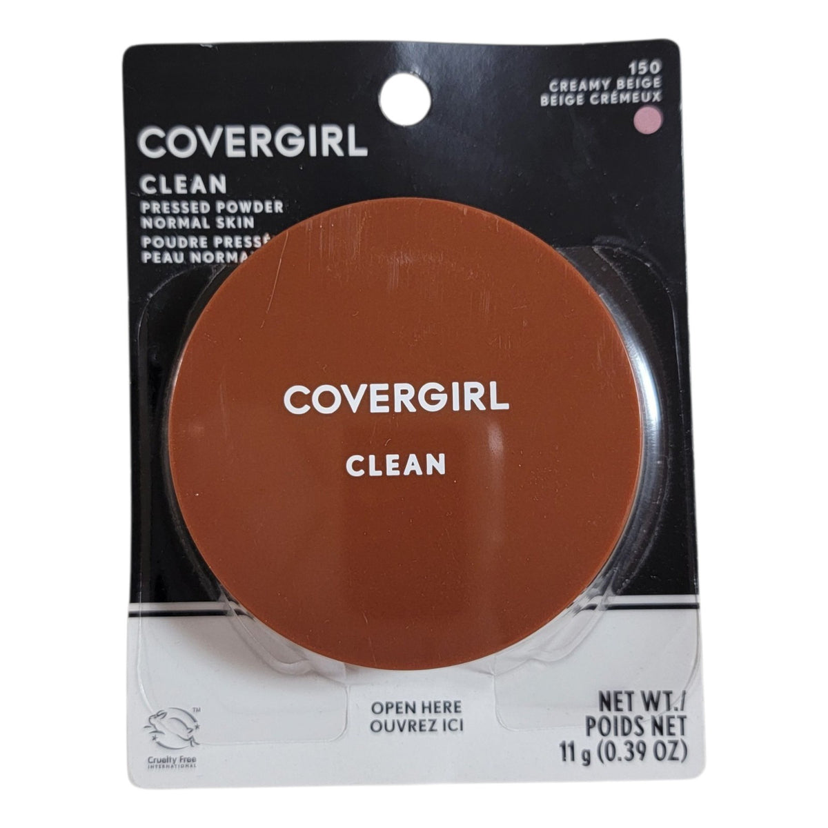 Covergirl Clean Pressed Powder 150 Creamy Beige Original Talc