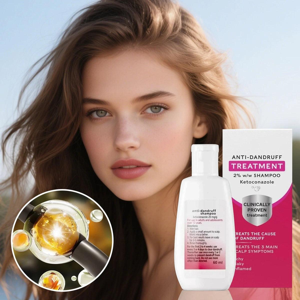 Anti-Dandruff Shampoo 2-Pack for Scalp Relief & Flake Control