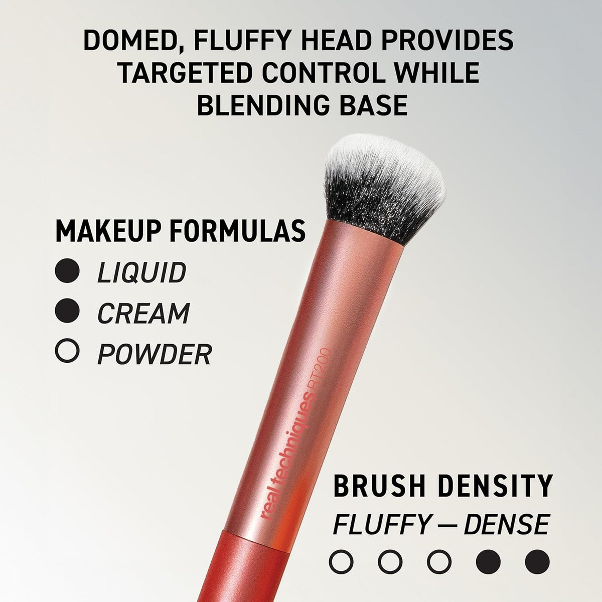 6 Piece Makeup Brush Set with Sponges for Face & Eyes - Vegan Cruelty-Free