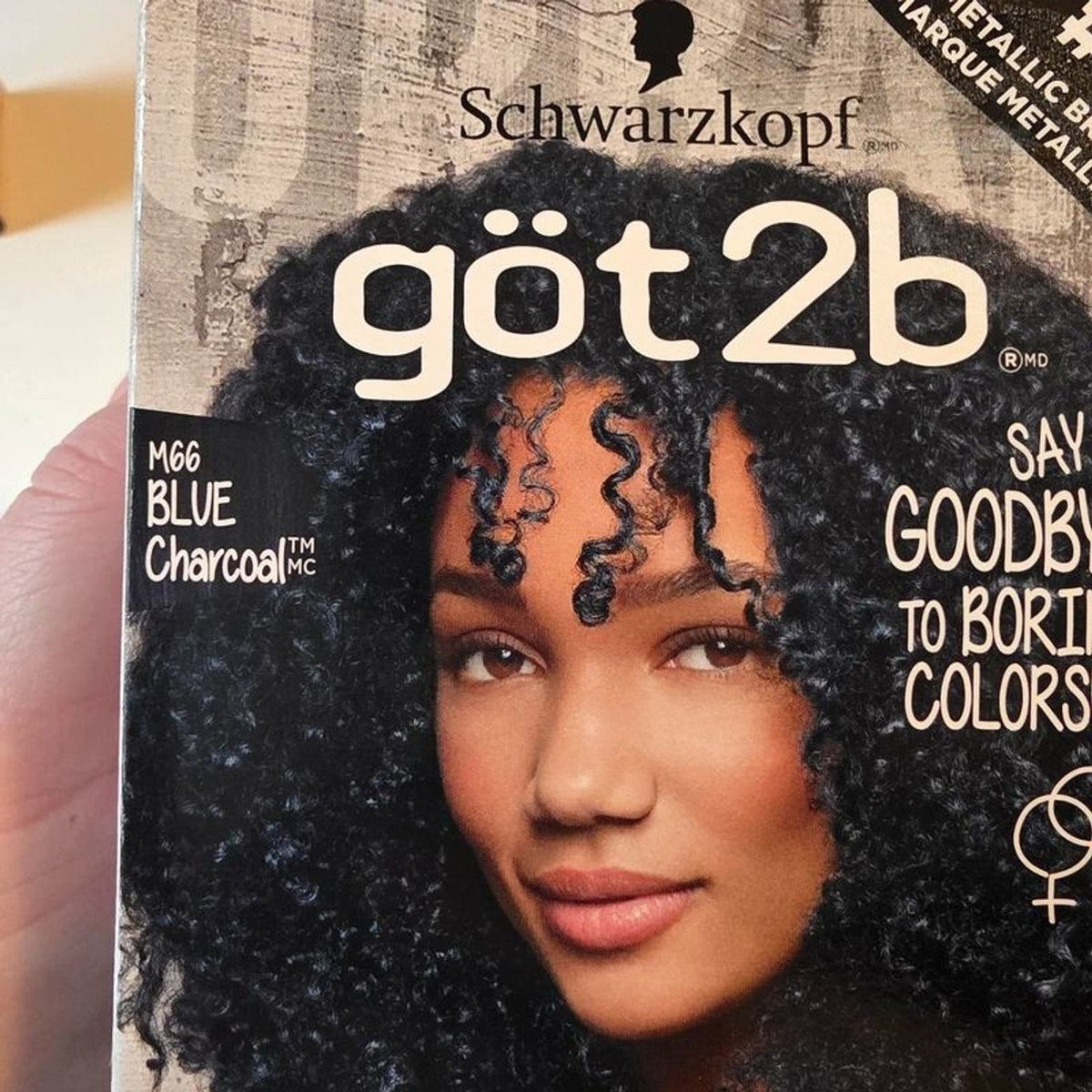 Schwarzkopf Got2B Hair Color M66 Blue Charcoal - Pack of 3
