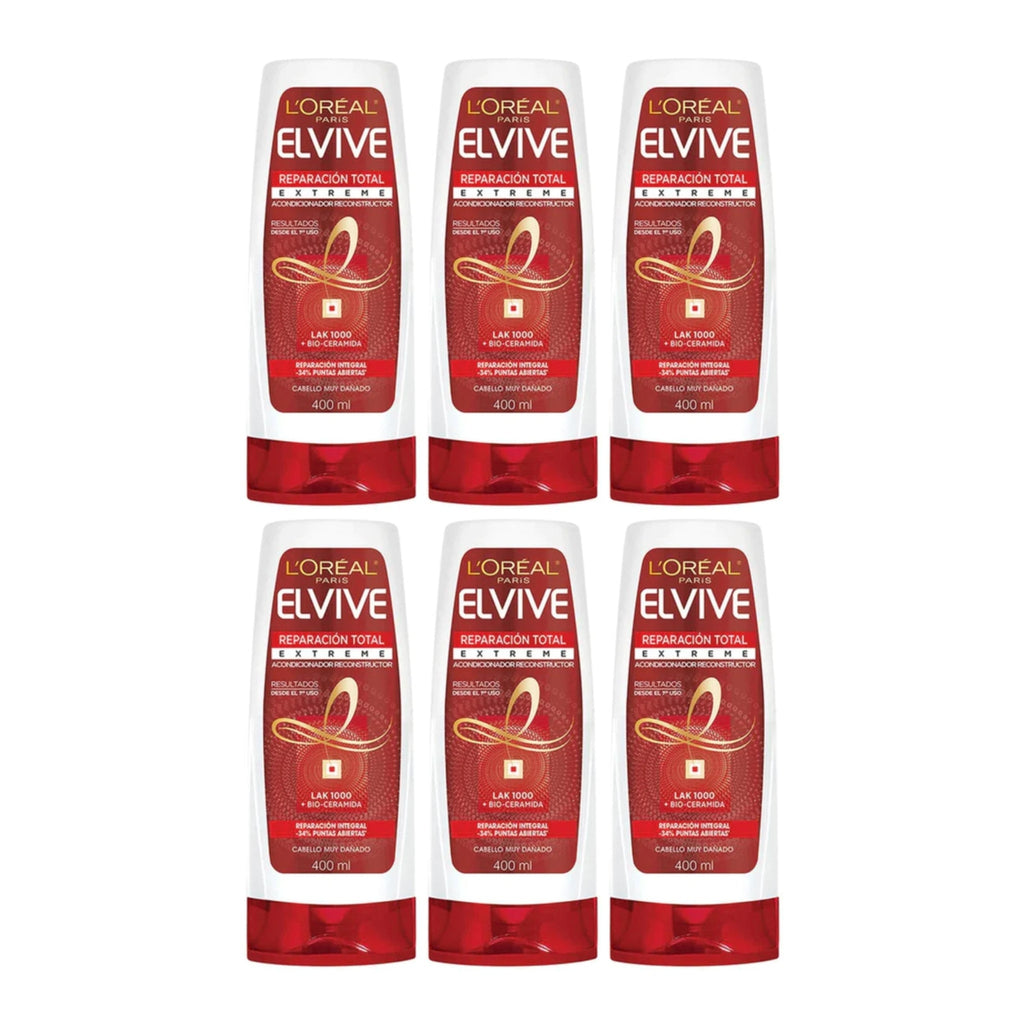 Reparación Total Extreme Conditioner for Very Damaged Hair - 13.5oz Pack of 6