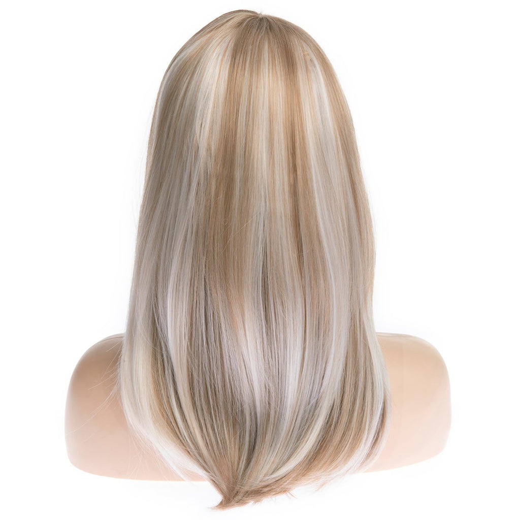 Long Blonde Wigs for Women 22.5 Inch Natural Straight Hair Cosplay Party