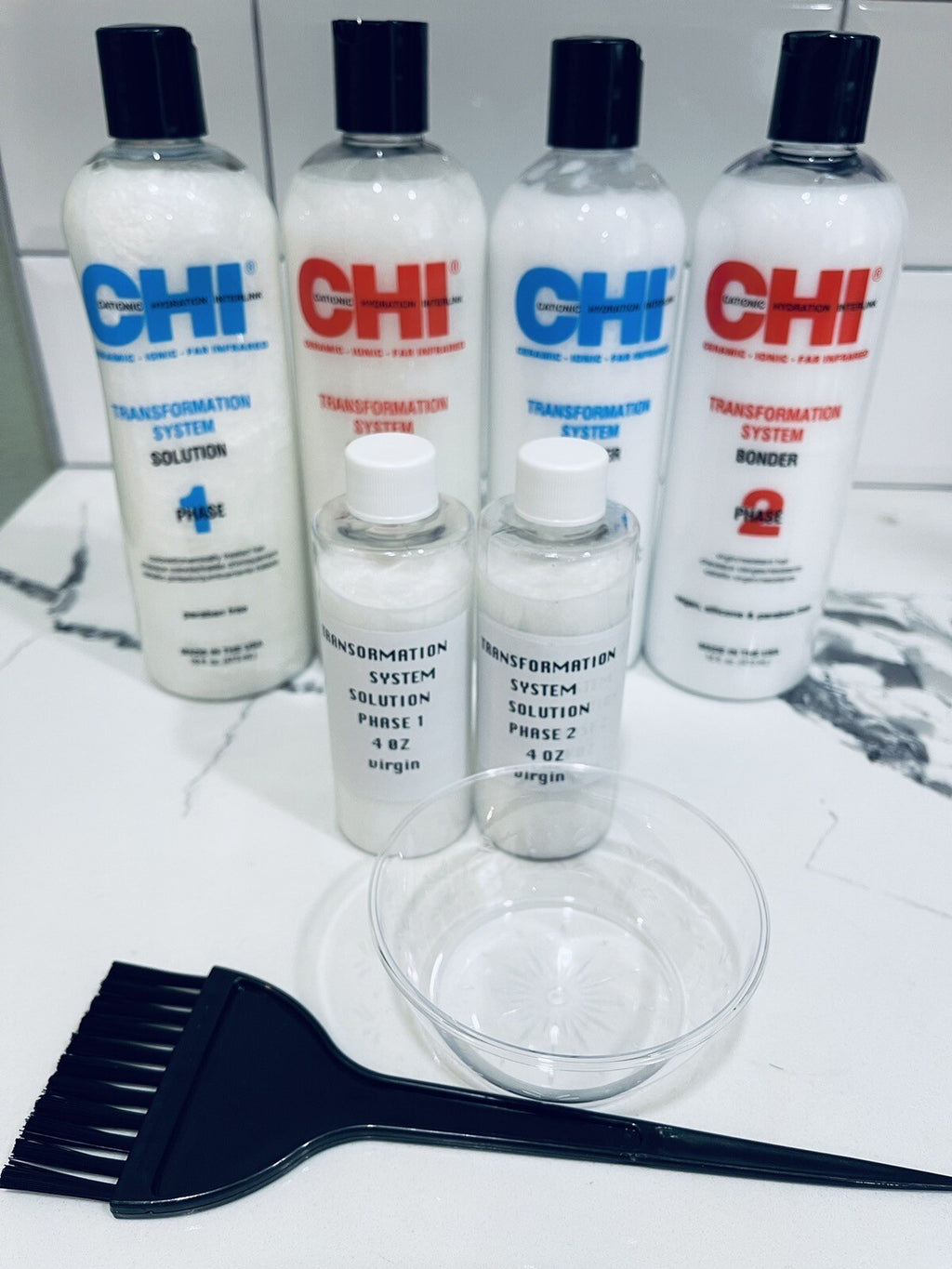Chi Hair Transformation System Kit - Phases 1 & 2, 4 oz, Includes Accessories