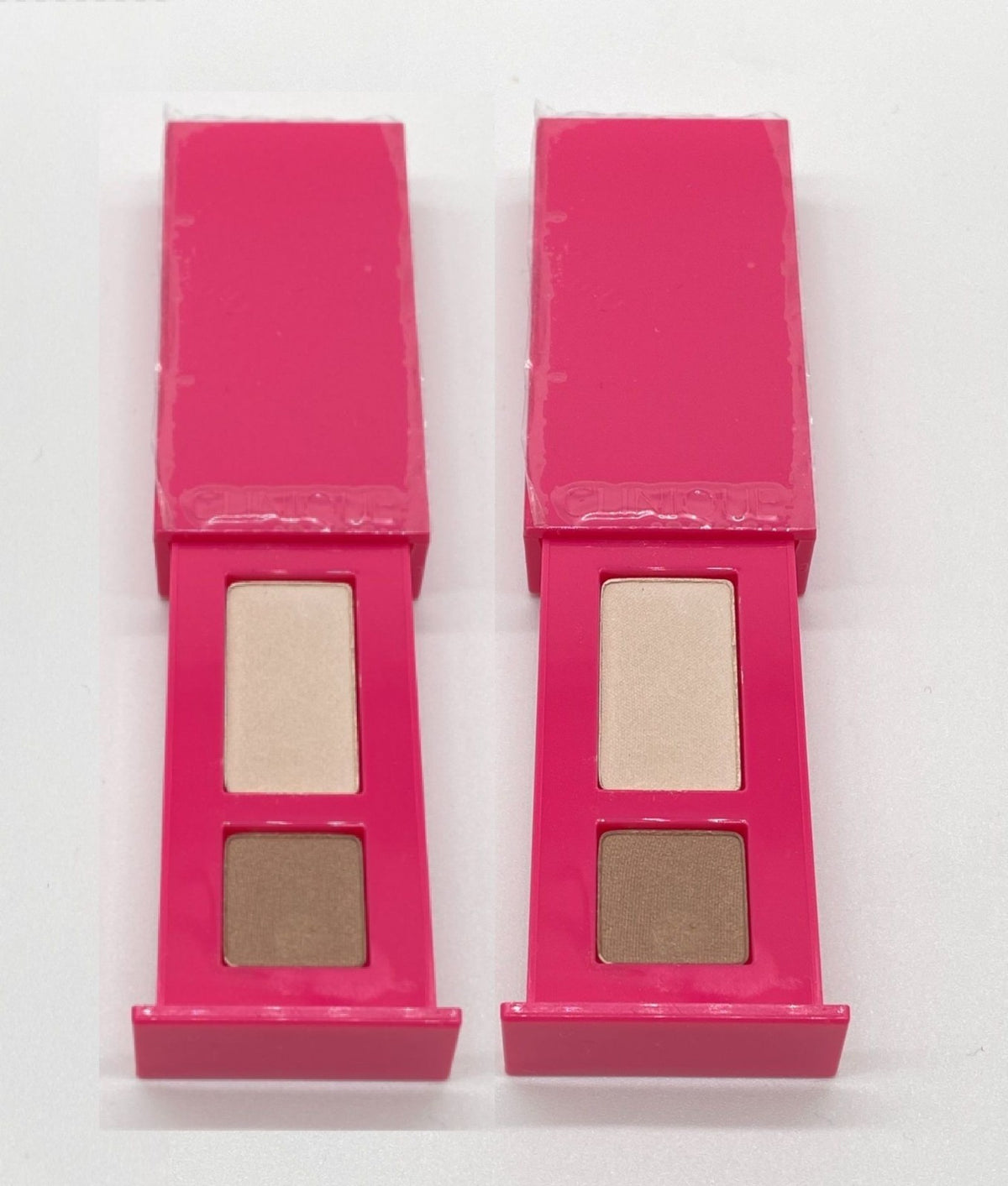 Clinique All About Shadow Duo 04 Ivory Bisque & Bronze Satin Eye Makeup