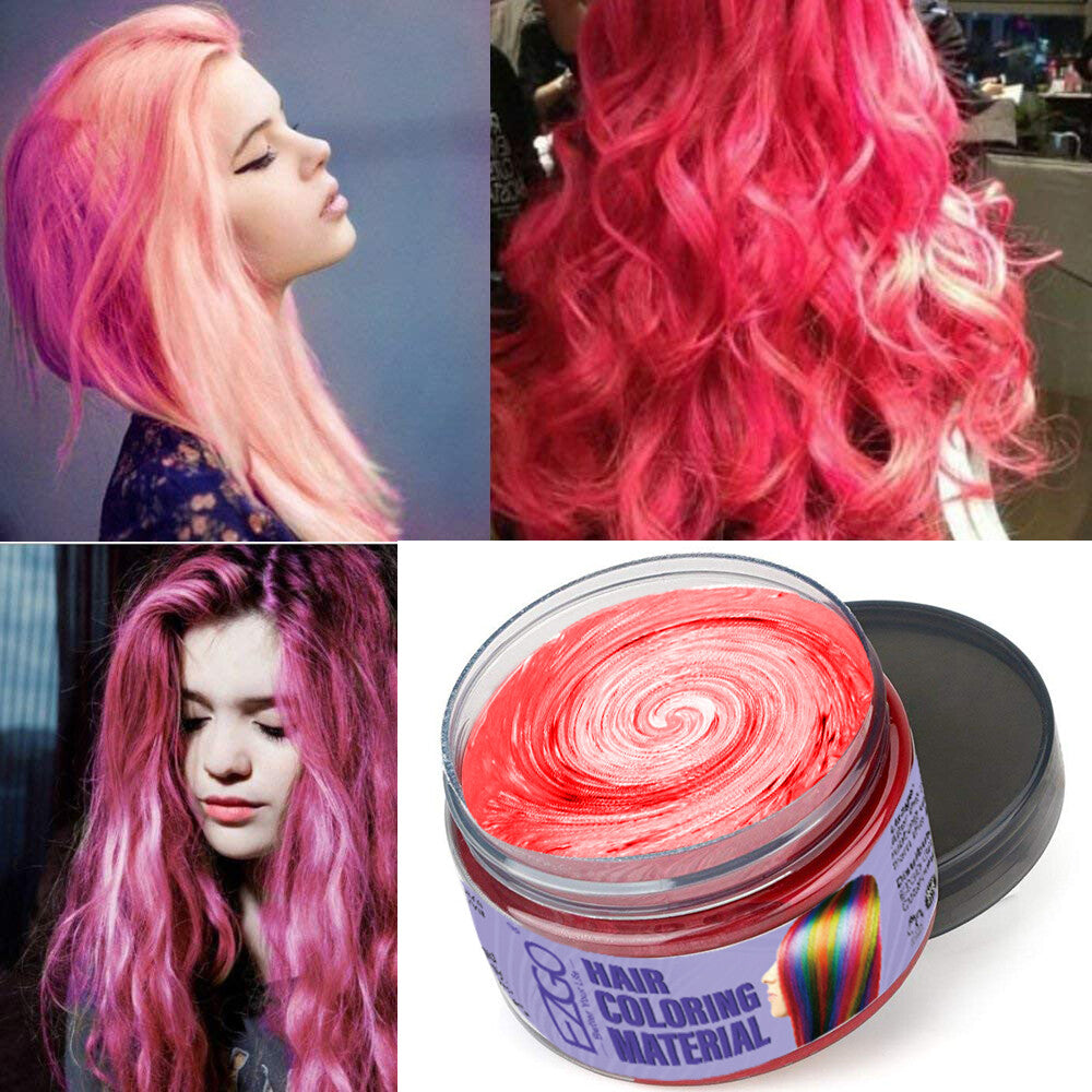 Unisex DIY Temporary Hair Color Wax and Mud - Long Lasting Styling