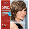 3 Pack Hair Color Kit - Light Ash Brown 6.1 Permanent Hair Dye & Highlighter