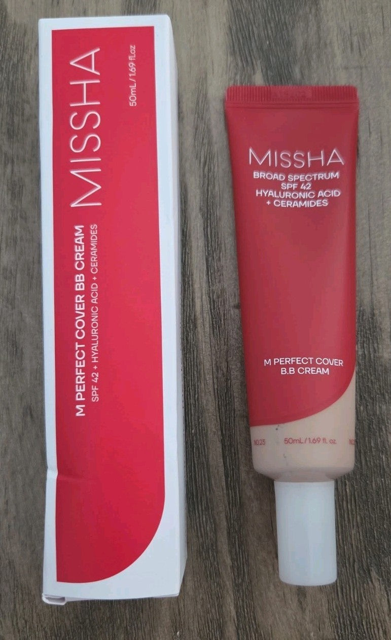 Missha M Perfect Cover BB Cream SPF 42 No.23 Natural Beige 50ml - Hydrating Skin Care