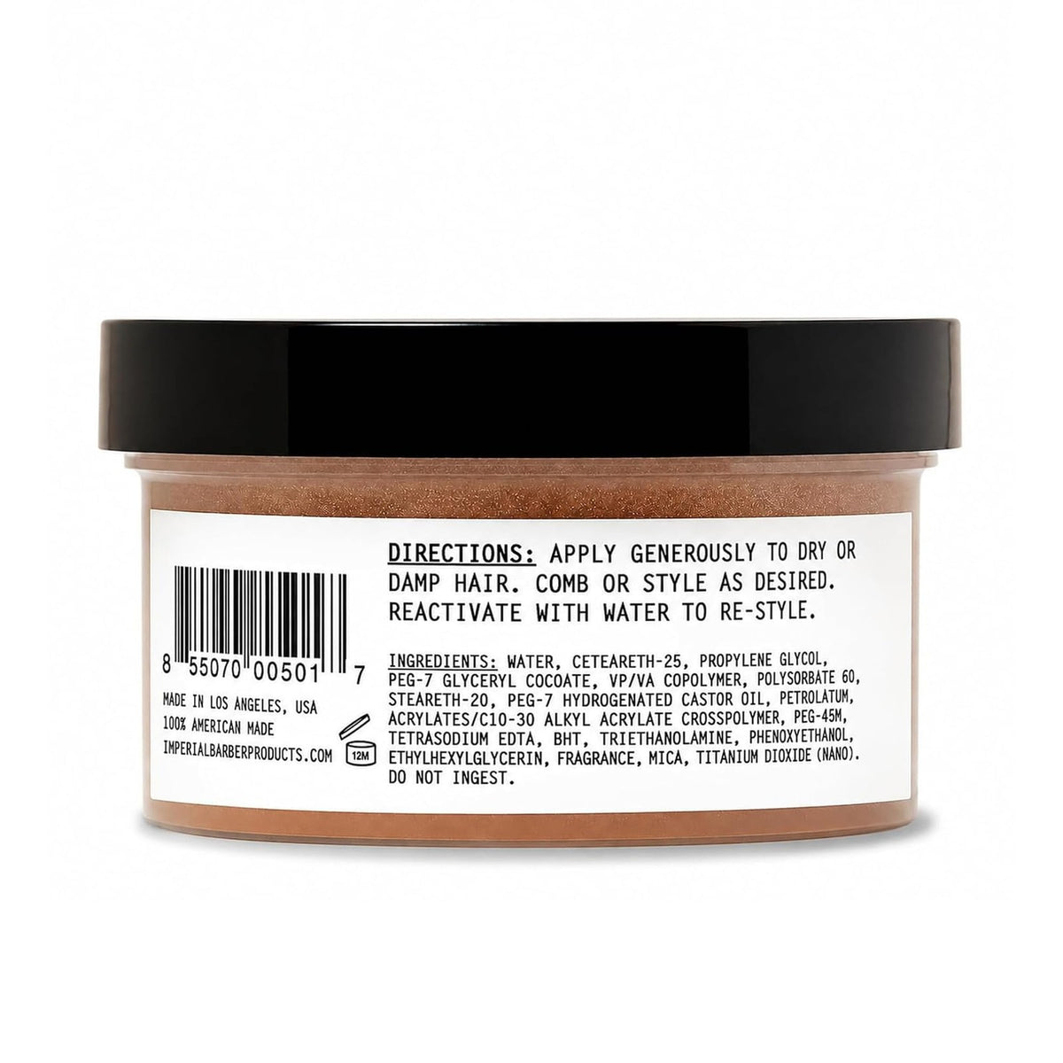 Fiber Pomade 6 oz - Medium Hold Hair Styling Product for Texture & Shine