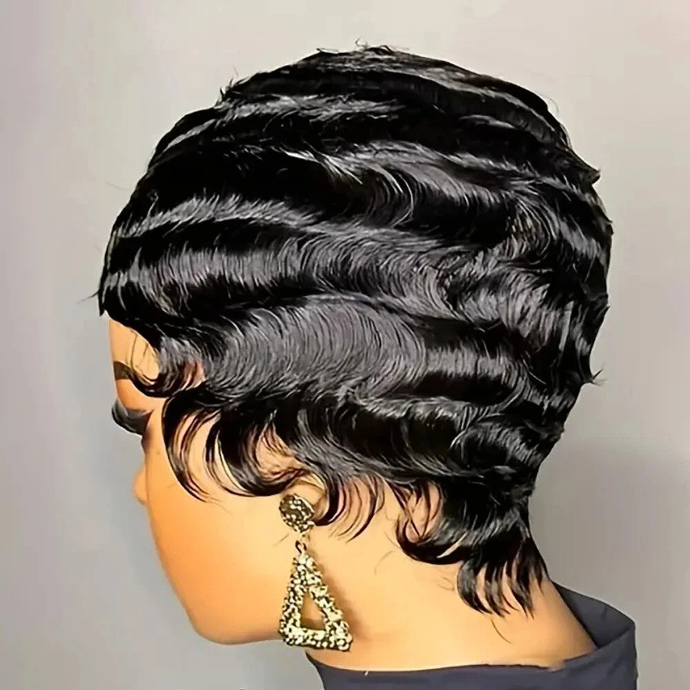 Short Human Hair Wigs for Women - Ocean Wave Pixie Cut & Short Styles
