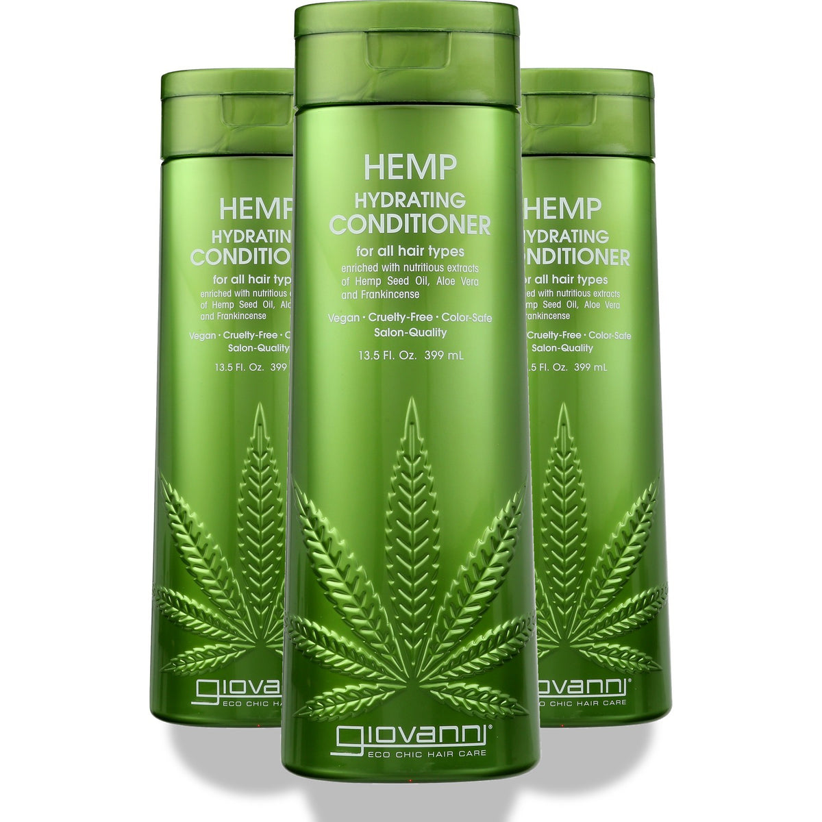 Hydrating Hemp Conditioner for All Hair Types - 13.5 Oz, Pack of 3