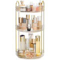 360 Degree Rotating Makeup Organizer 3-Tier Cosmetic Storage Stand
