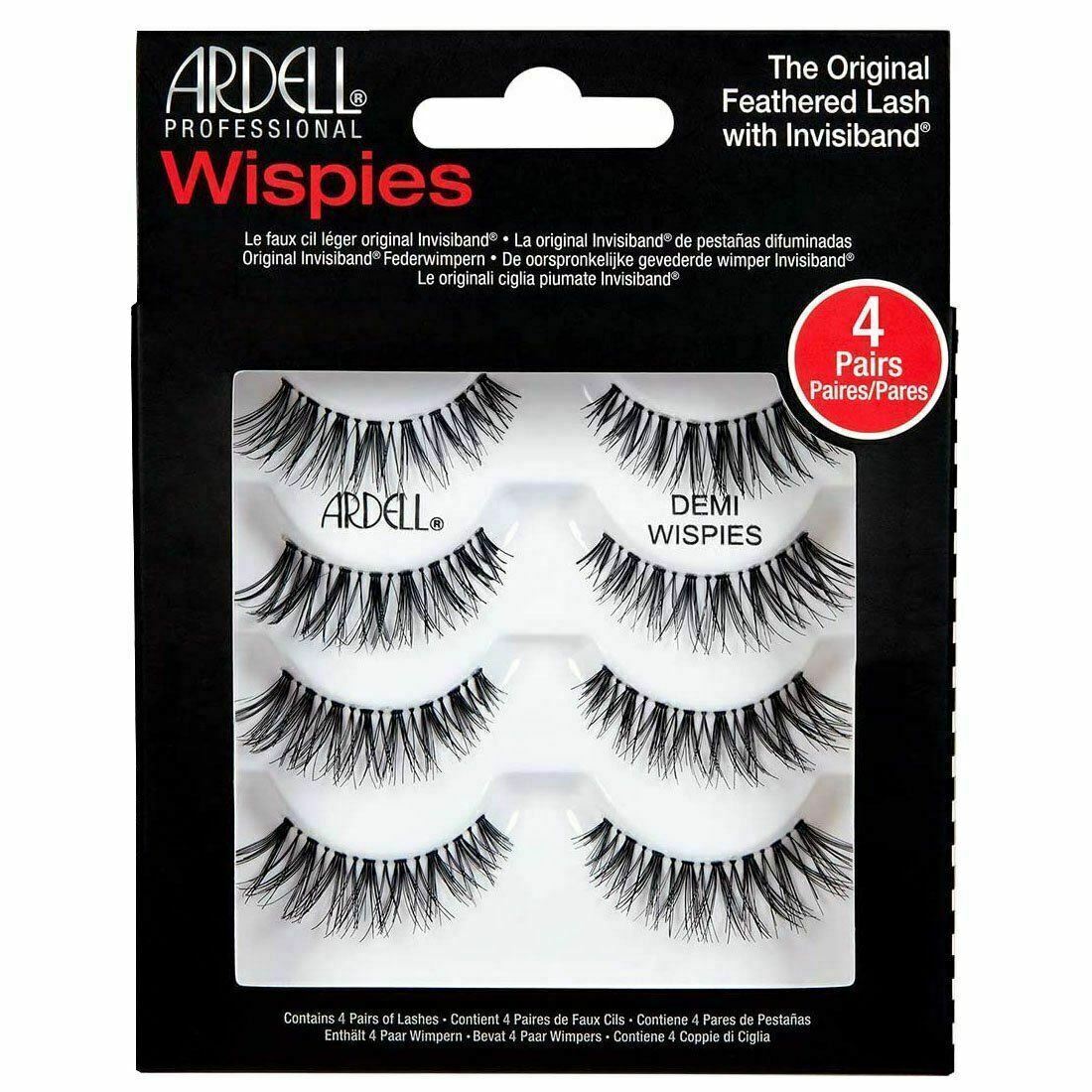 False Eyelashes Demi Wispies Natural Multipack - 4 Pairs, 1-10 Pack Options