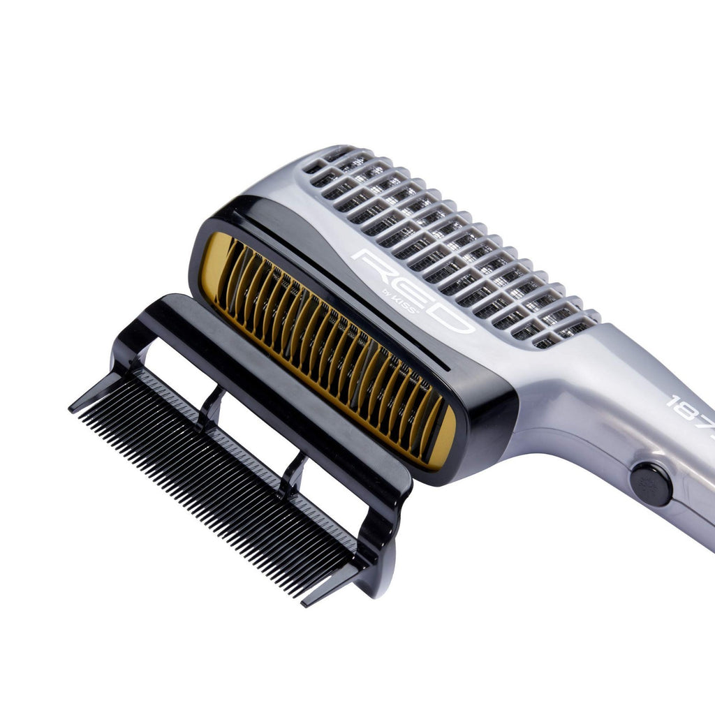 Ceramic Ionic Hair Dryer Comb with 3 Attachments, 4 Heat Settings & Cool Shot
