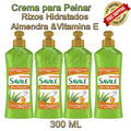 Savile Almond Hair Comb Cream for Curly Hair Hydration 300ml - Set of 4