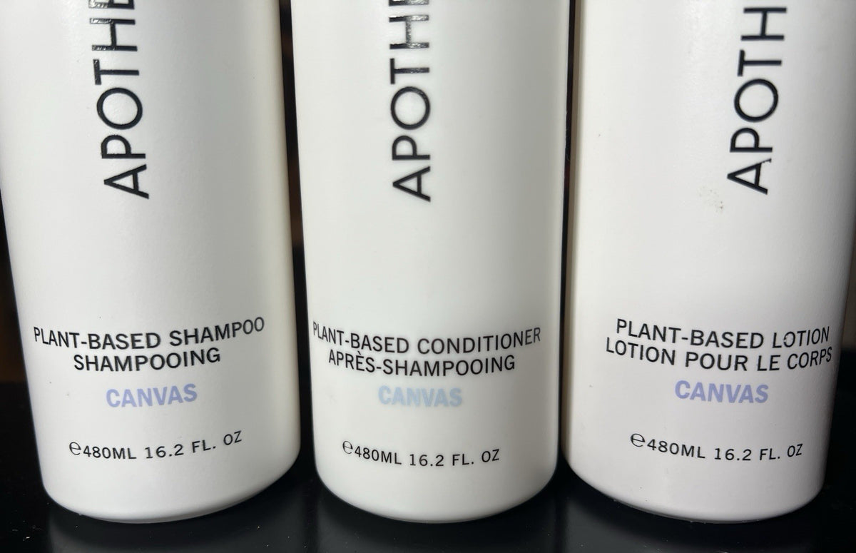 Plant-Based Shampoo Conditioner & Lotion Set - 16.2 Oz Bundle