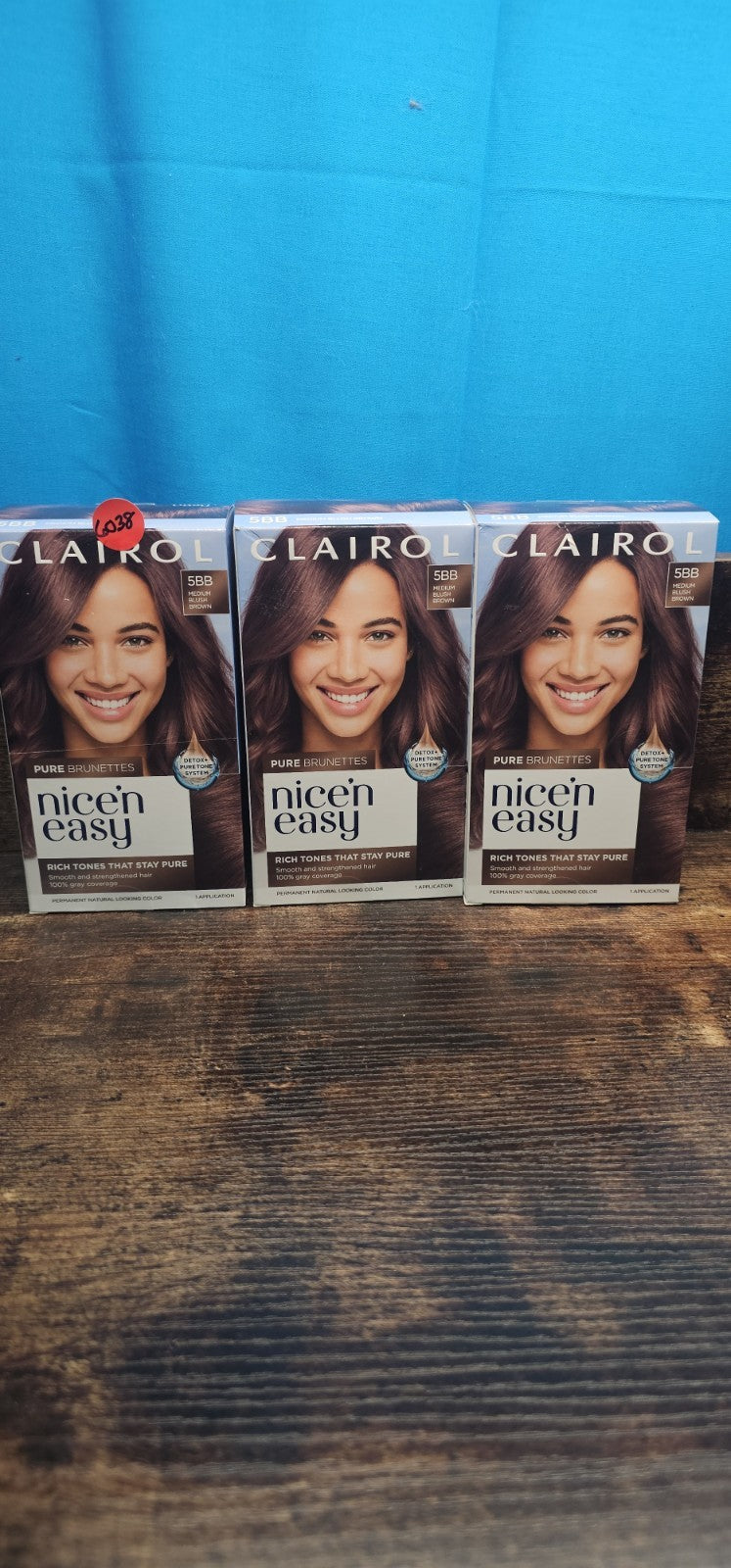 Permanent Hair Color Kit - Medium Blush Brown 3-Pack