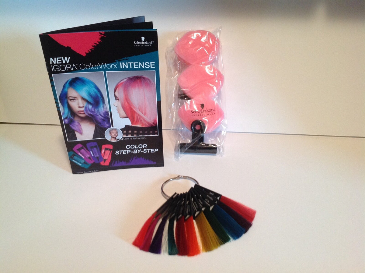 Schwarzkopf Igora Colorworx Intense Swatch Ring Kit with Step-by-Step Guide