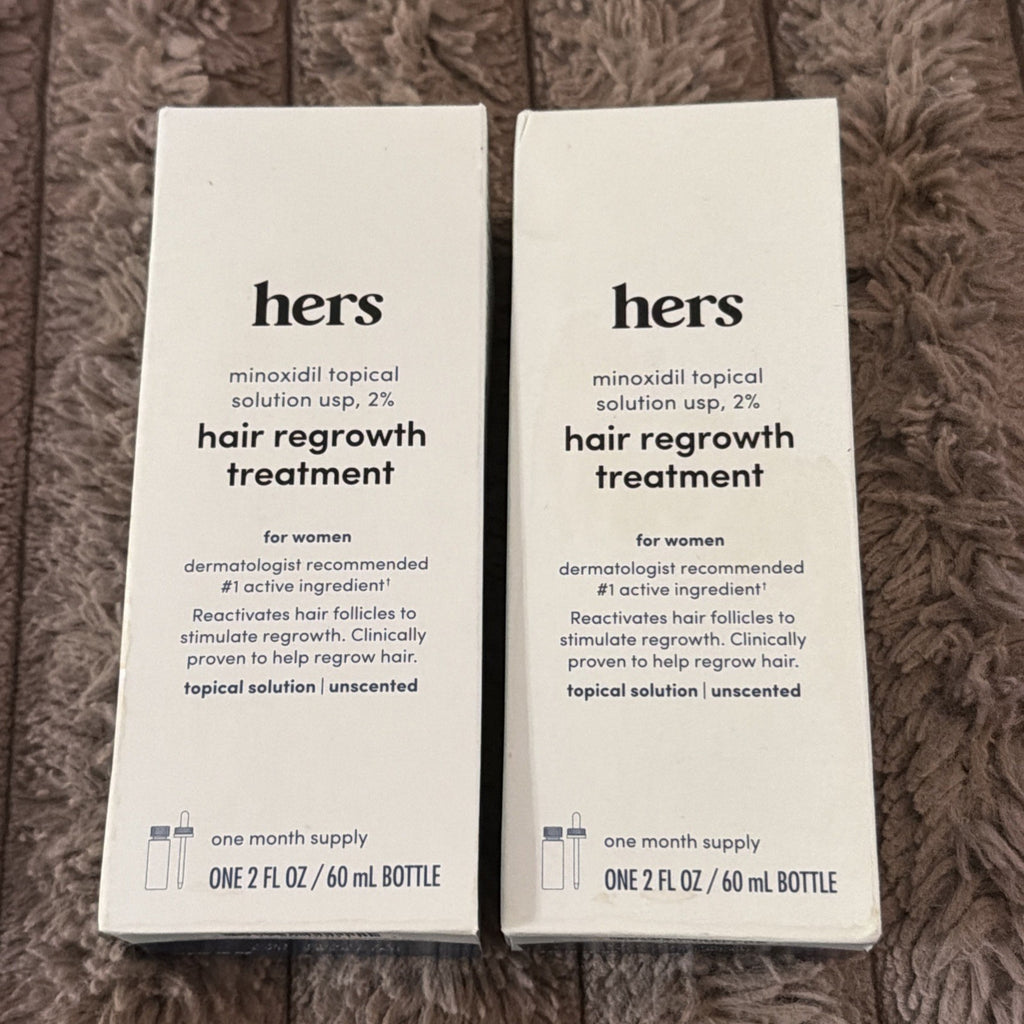 Women's Hair Regrowth Solution with Minoxidil 2% - Extra Strength, 2oz x 2