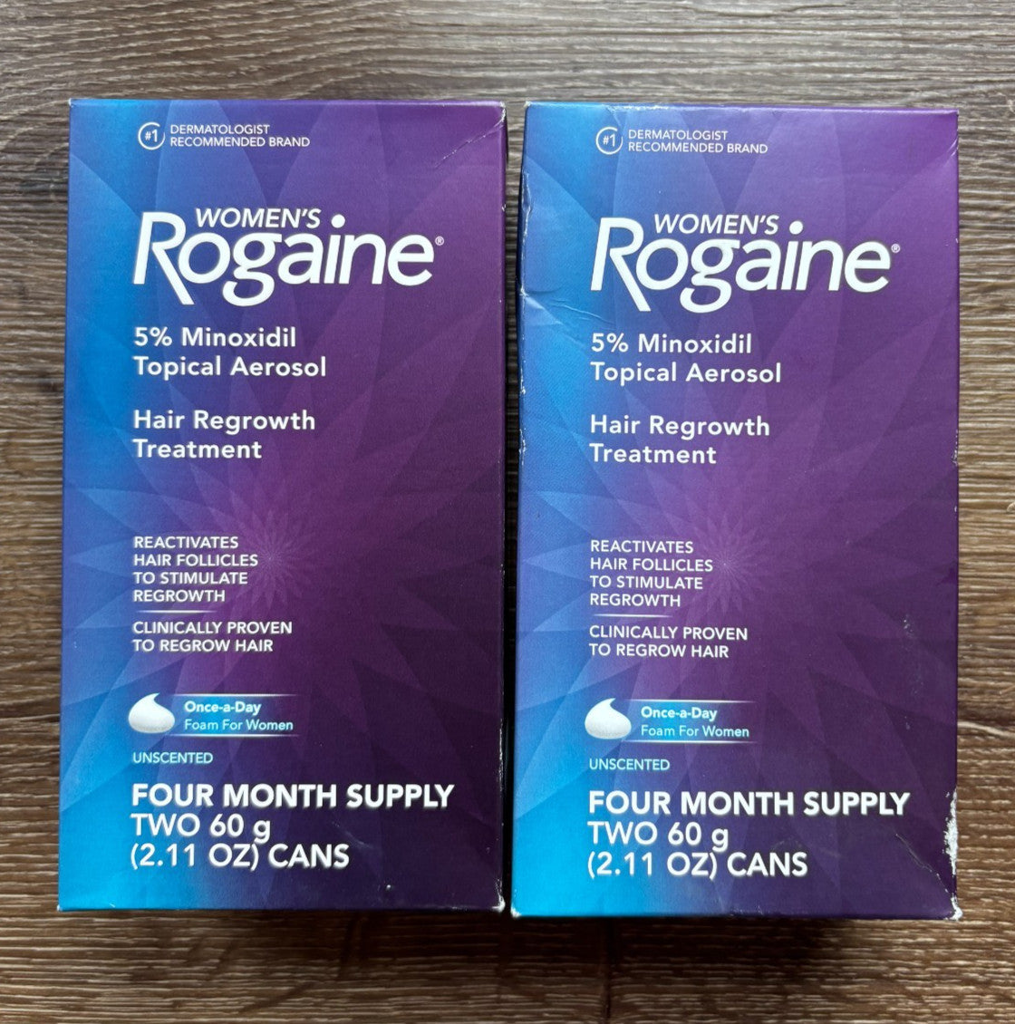 (2) Women's Hair Regrowth Foam Treatment - 4 Month Supply, Sealed