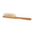Birch Wood Hair Brush with Wooden Pins - Gentle Scalp Massage, Long & Thick Hair Care