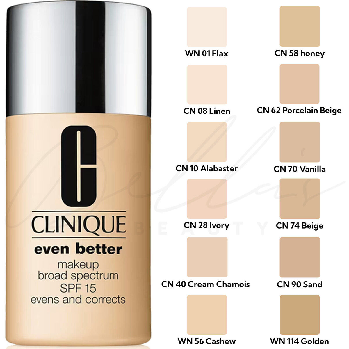 Clinique Even Better Makeup SPF 15 Foundation - Broad Spectrum, Hydrating, Natural Finish