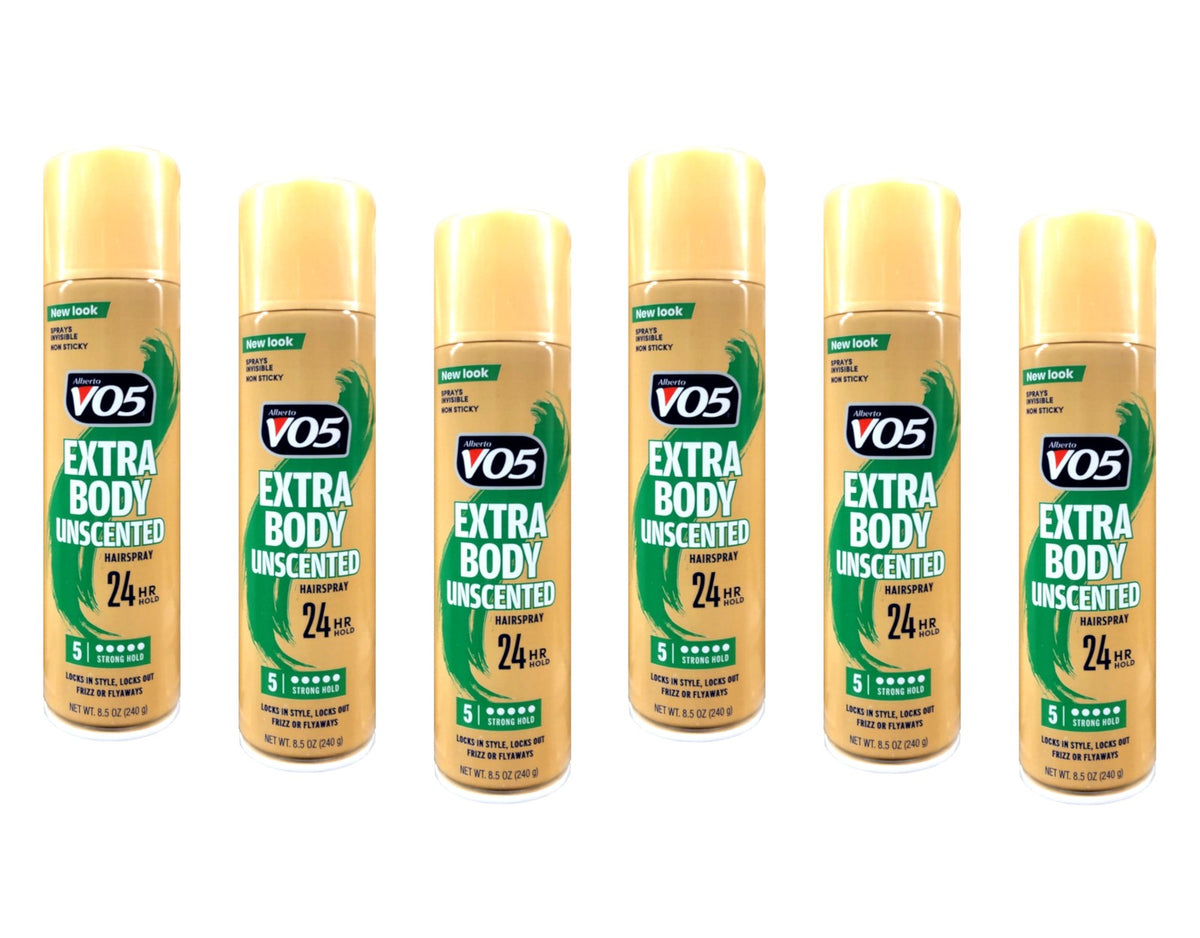 Unscented Strong Hold Hairspray 24HR - Pack of 6, 8.5 Oz