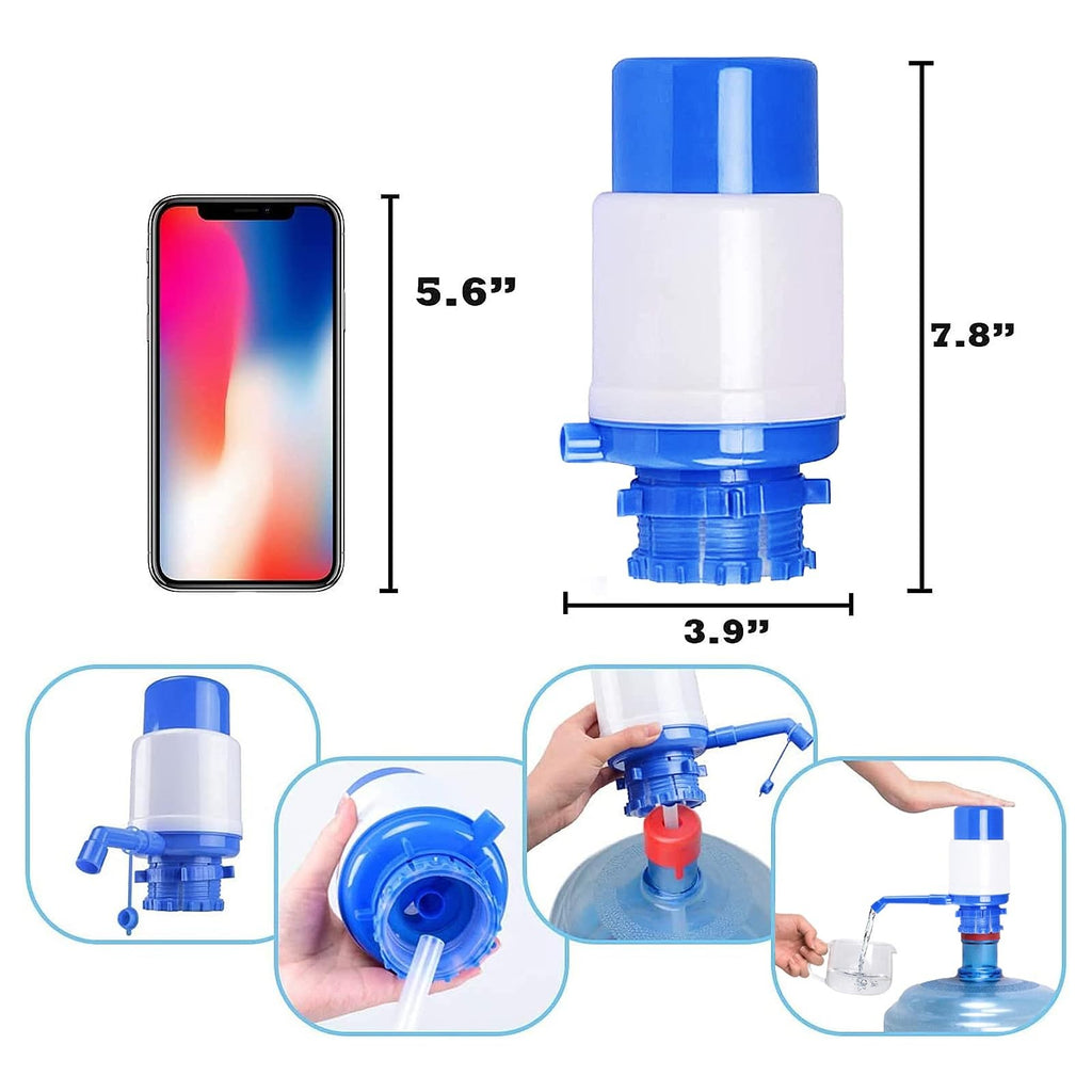 2 Pack 5 Gallon Water Bottle Pump - Portable Manual Drinking Pump