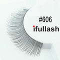 100% Human Hair Eyelashes – False Lash Set, Black, 6 or 12 Pairs