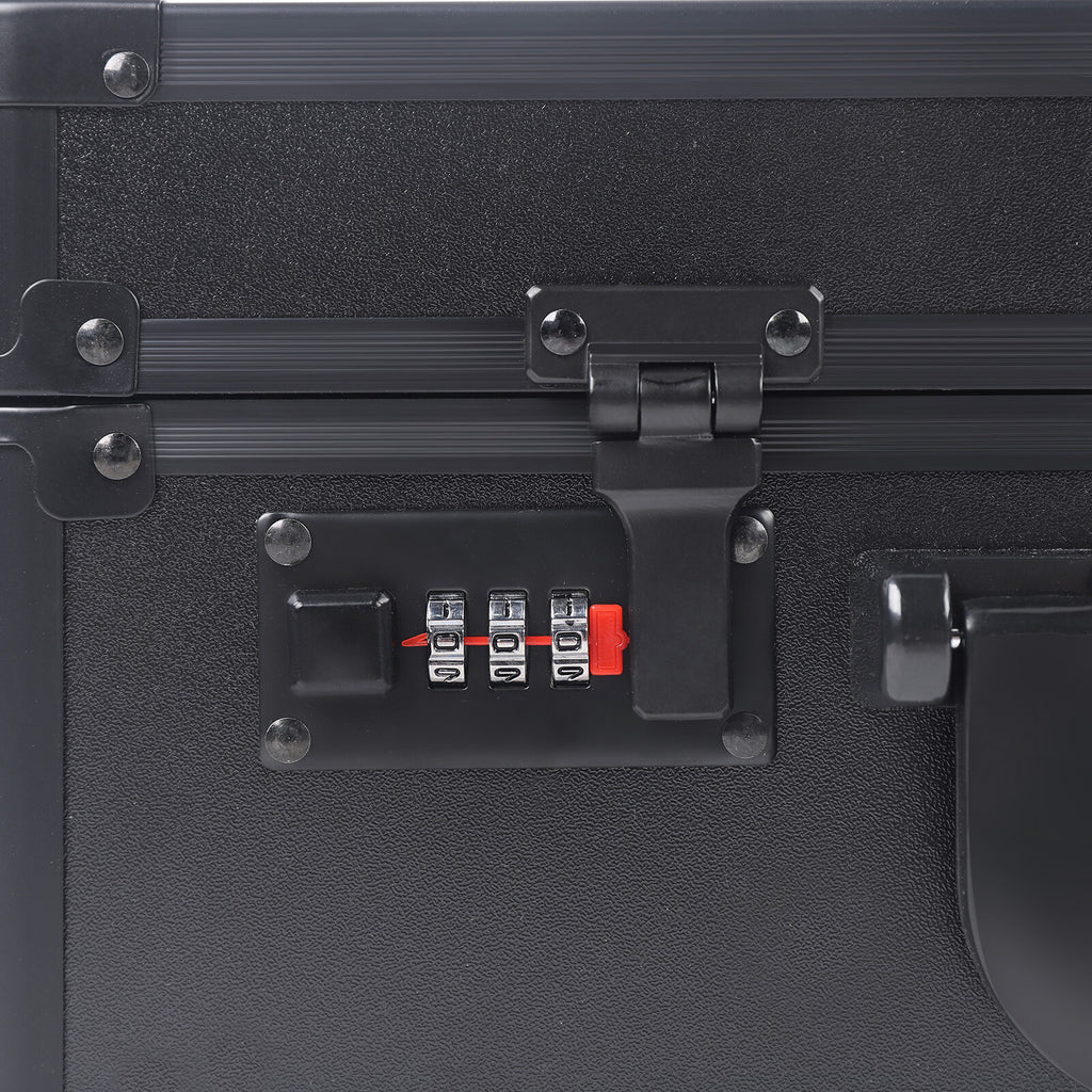 Portable Barber Tool Storage Case for Clippers, Scissors & Styling Accessories