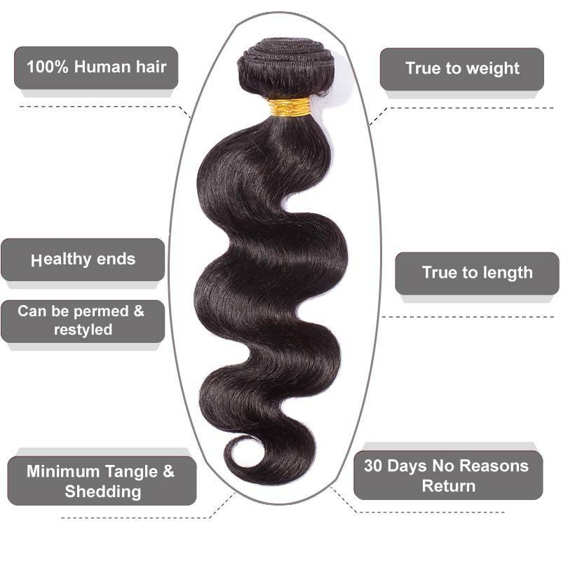Deep Wave & Kinky Curly Human Hair Extensions - Virgin Weave, Unprocessed, 8-30 inch