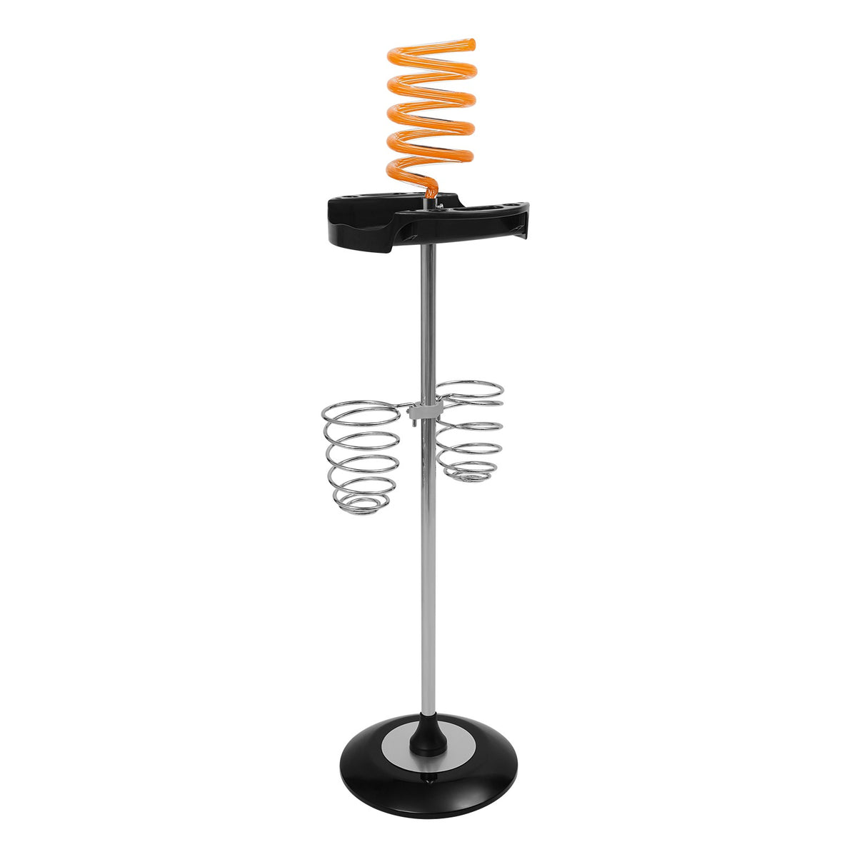 Hair Dryer Stand with Tray and Spiral Holder – Stylish Organizer for Styling Tools