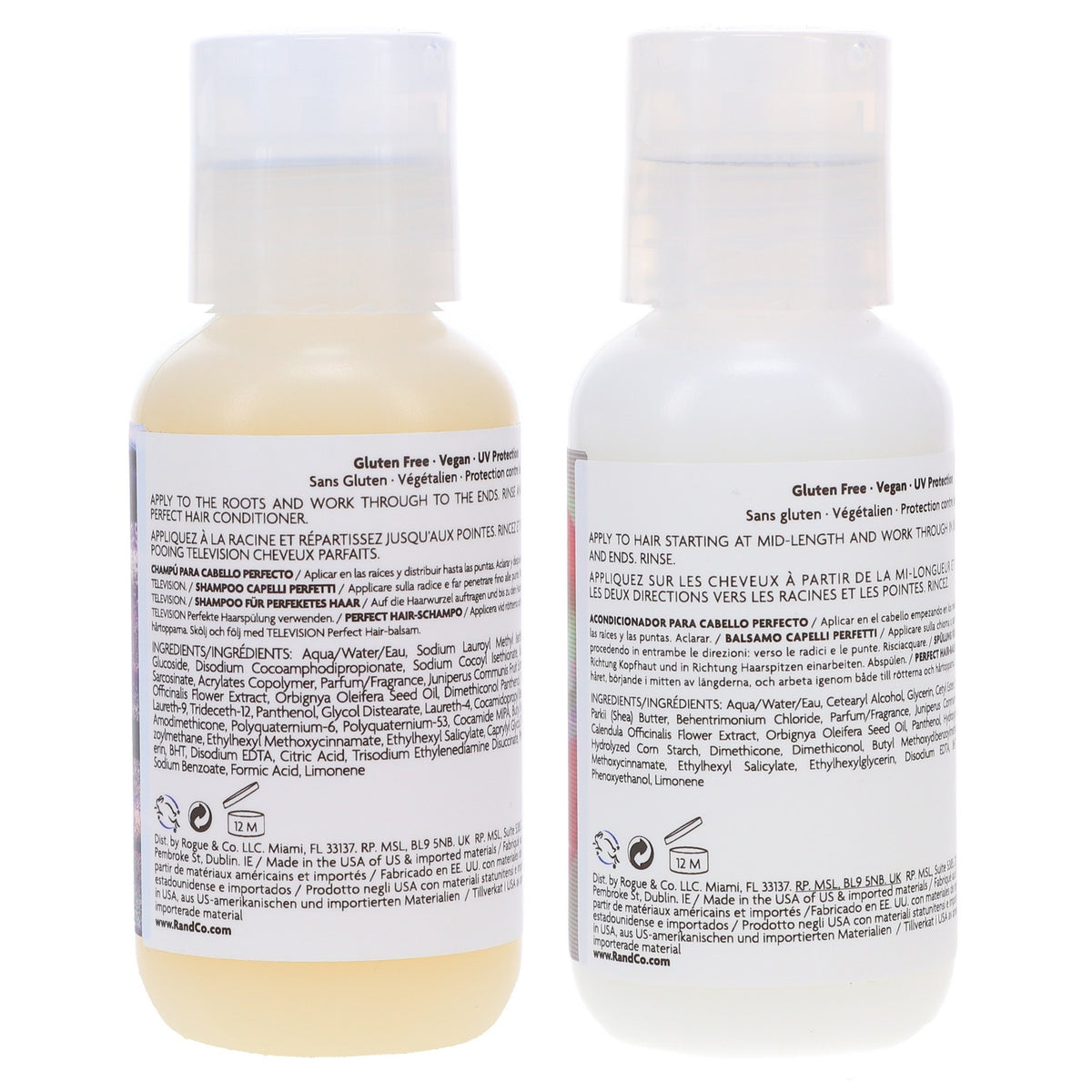 Hair Care Set - Shampoo & Conditioner for Healthy, Shiny Hair - 2 oz Each