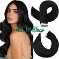 Human Hair Tape-In Extensions - Thick 150g Ombre & Natural Colors, Multiple Lengths