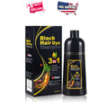 Black Hair Dye Shampoo for Gray Coverage 3-in-1 Natural Plant Formula 16.9oz
