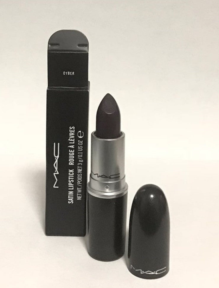MAC Satin Lipstick Shade Cyber - Long-lasting Lip Color for Bold Looks
